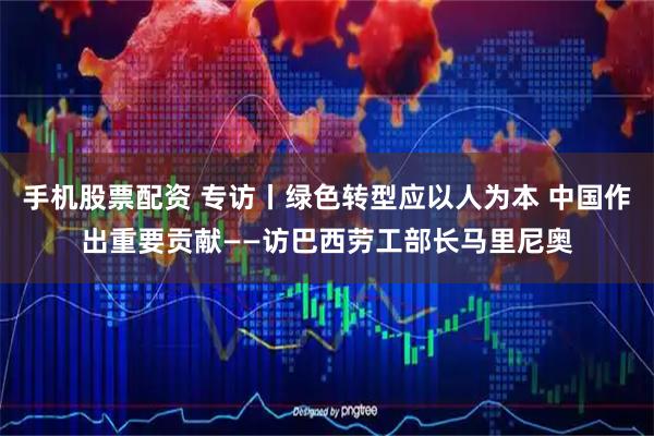 手机股票配资 专访丨绿色转型应以人为本 中国作出重要贡献——访巴西劳工部长马里尼奥